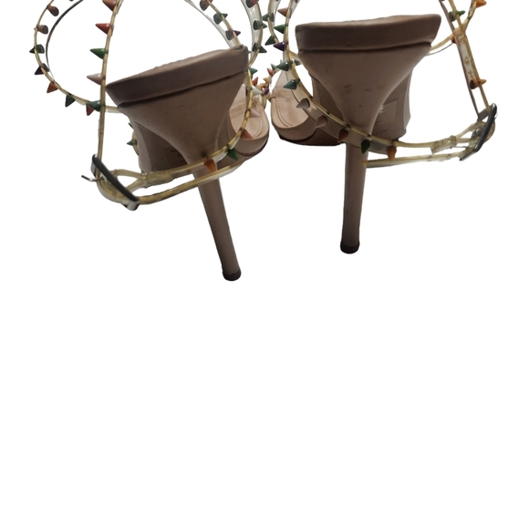 STEVE MADDEN Nuna Spikey Stiletto Heels nude Rainbow 10 - Picture 4 of 7